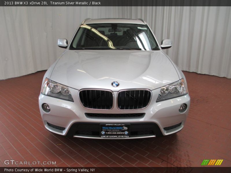 Titanium Silver Metallic / Black 2013 BMW X3 xDrive 28i