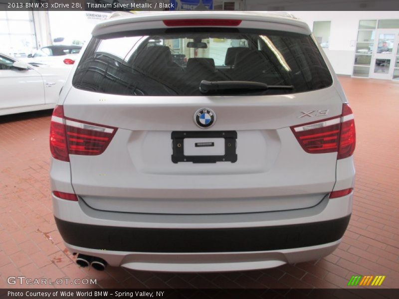 Titanium Silver Metallic / Black 2013 BMW X3 xDrive 28i
