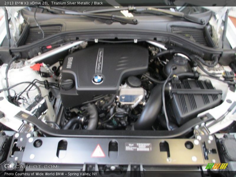 Titanium Silver Metallic / Black 2013 BMW X3 xDrive 28i