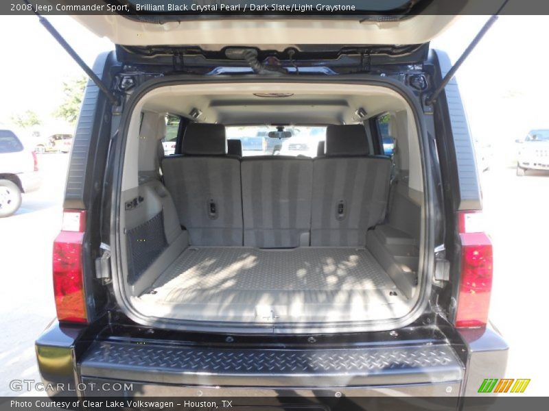 Brilliant Black Crystal Pearl / Dark Slate/Light Graystone 2008 Jeep Commander Sport