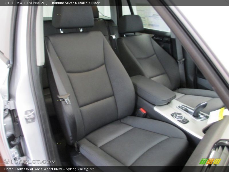 Titanium Silver Metallic / Black 2013 BMW X3 xDrive 28i