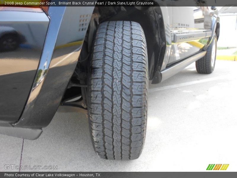 Brilliant Black Crystal Pearl / Dark Slate/Light Graystone 2008 Jeep Commander Sport