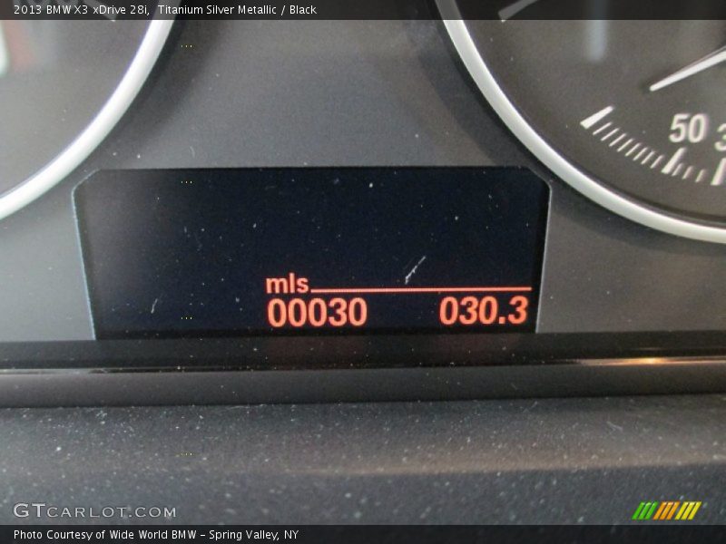 Titanium Silver Metallic / Black 2013 BMW X3 xDrive 28i