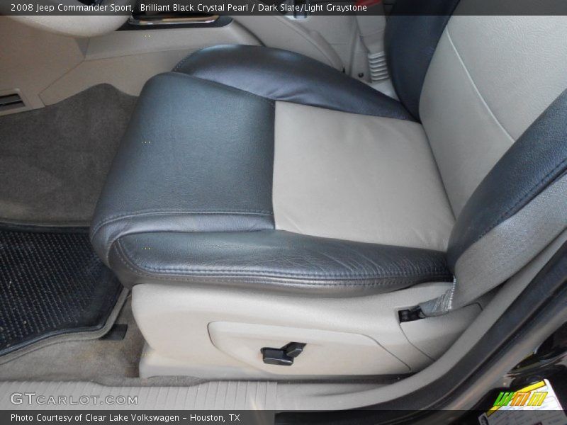 Brilliant Black Crystal Pearl / Dark Slate/Light Graystone 2008 Jeep Commander Sport