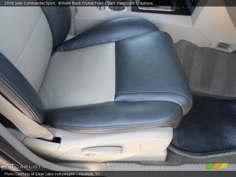 Brilliant Black Crystal Pearl / Dark Slate/Light Graystone 2008 Jeep Commander Sport
