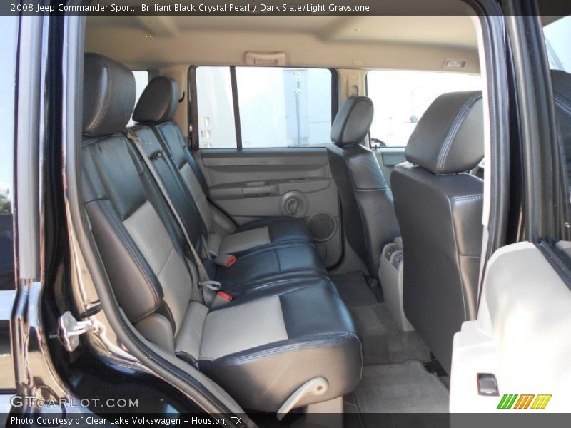 Brilliant Black Crystal Pearl / Dark Slate/Light Graystone 2008 Jeep Commander Sport
