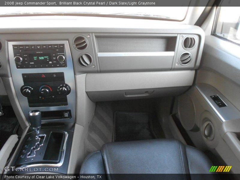 Brilliant Black Crystal Pearl / Dark Slate/Light Graystone 2008 Jeep Commander Sport