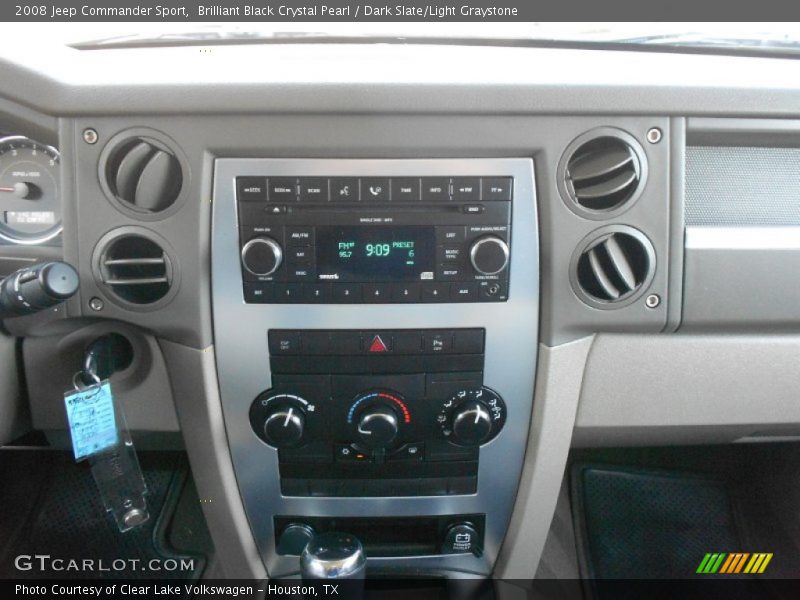 Brilliant Black Crystal Pearl / Dark Slate/Light Graystone 2008 Jeep Commander Sport