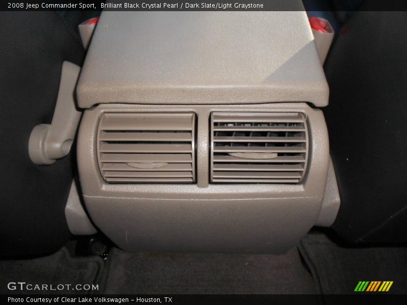 Brilliant Black Crystal Pearl / Dark Slate/Light Graystone 2008 Jeep Commander Sport