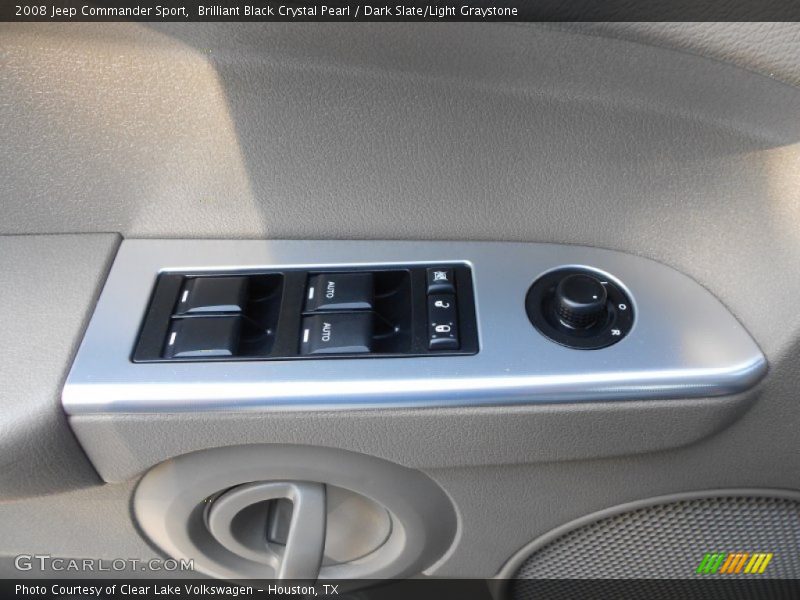 Brilliant Black Crystal Pearl / Dark Slate/Light Graystone 2008 Jeep Commander Sport