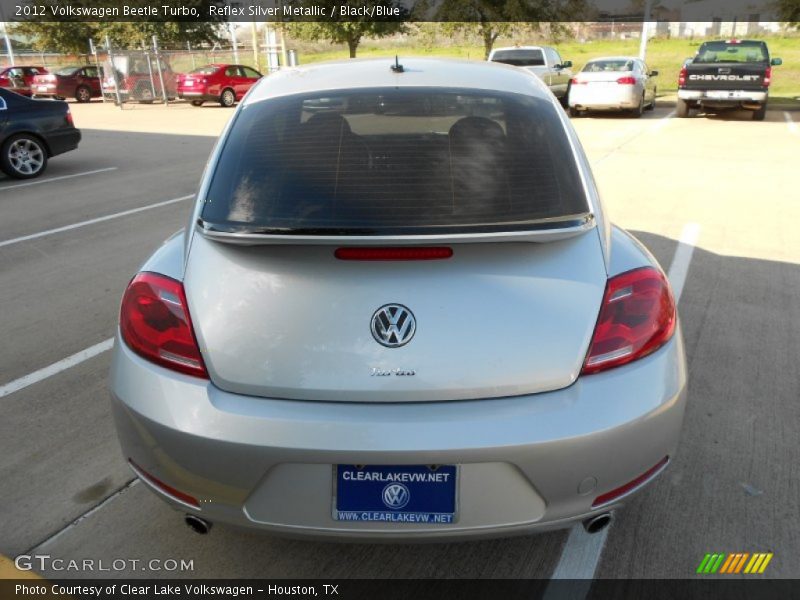 Reflex Silver Metallic / Black/Blue 2012 Volkswagen Beetle Turbo