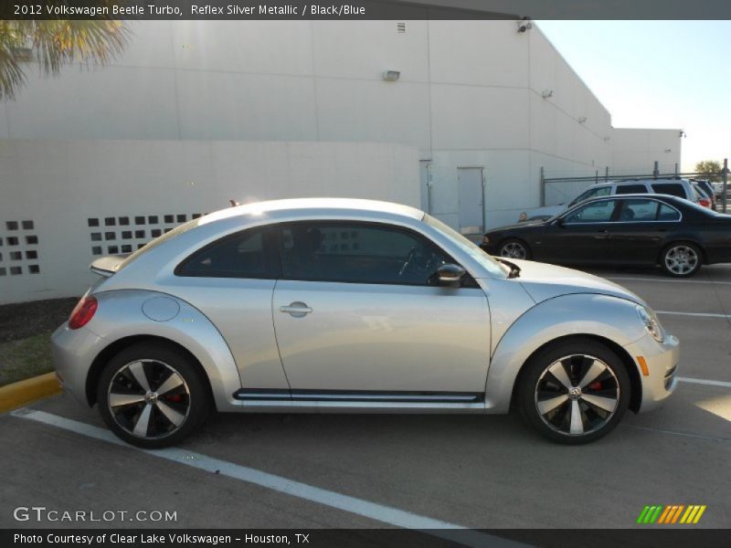 Reflex Silver Metallic / Black/Blue 2012 Volkswagen Beetle Turbo