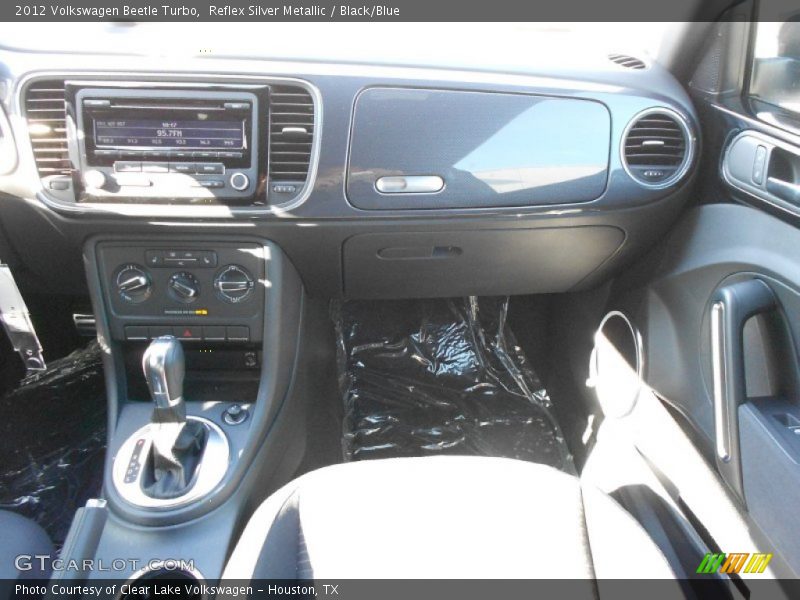 Reflex Silver Metallic / Black/Blue 2012 Volkswagen Beetle Turbo