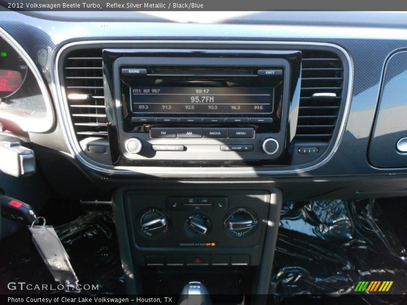 Reflex Silver Metallic / Black/Blue 2012 Volkswagen Beetle Turbo
