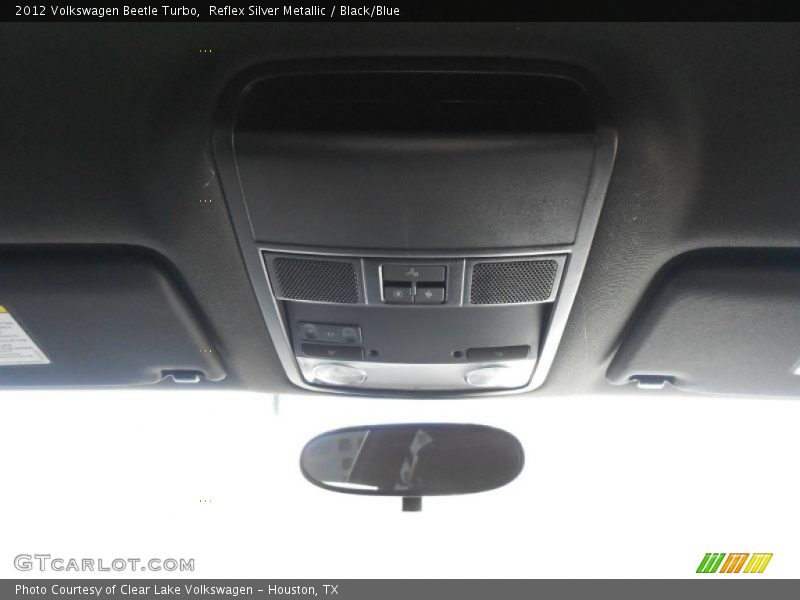 Reflex Silver Metallic / Black/Blue 2012 Volkswagen Beetle Turbo