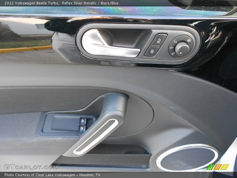 Reflex Silver Metallic / Black/Blue 2012 Volkswagen Beetle Turbo