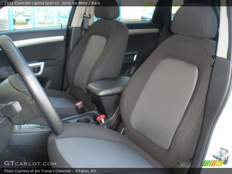 Front Seat of 2012 Captiva Sport LS