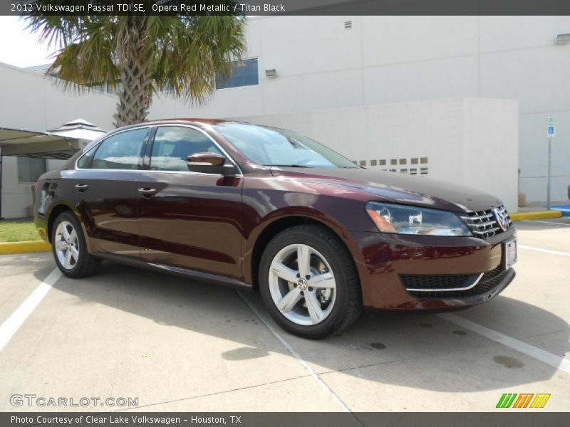 Opera Red Metallic / Titan Black 2012 Volkswagen Passat TDI SE