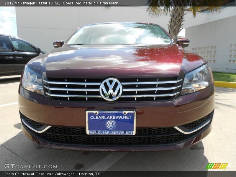 Opera Red Metallic / Titan Black 2012 Volkswagen Passat TDI SE