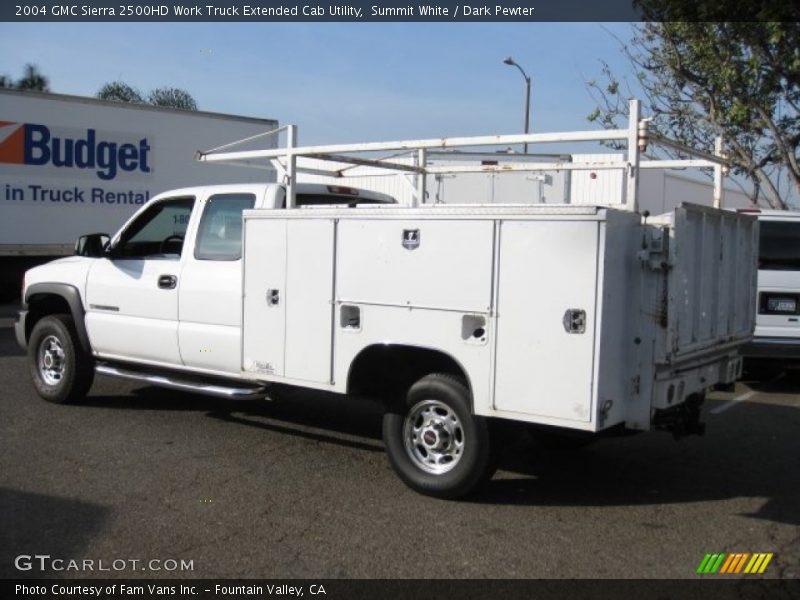 Summit White / Dark Pewter 2004 GMC Sierra 2500HD Work Truck Extended Cab Utility