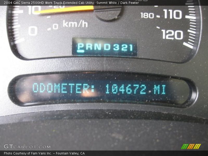 Summit White / Dark Pewter 2004 GMC Sierra 2500HD Work Truck Extended Cab Utility