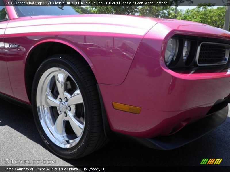 Furious Fuchsia / Pearl White Leather 2010 Dodge Challenger R/T Classic Furious Fuchsia Edition