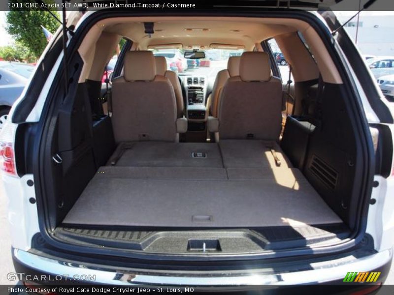 White Diamond Tintcoat / Cashmere 2011 GMC Acadia SLT AWD