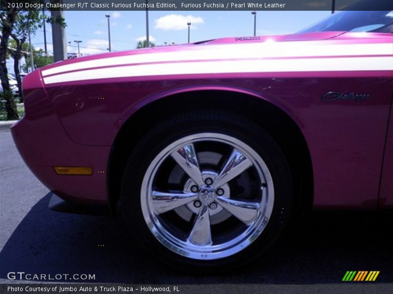 Furious Fuchsia / Pearl White Leather 2010 Dodge Challenger R/T Classic Furious Fuchsia Edition