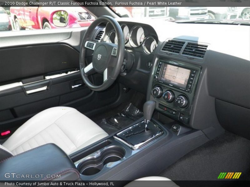 Furious Fuchsia / Pearl White Leather 2010 Dodge Challenger R/T Classic Furious Fuchsia Edition