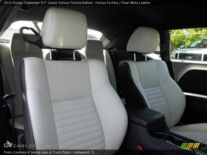  2010 Challenger R/T Classic Furious Fuchsia Edition Pearl White Leather Interior