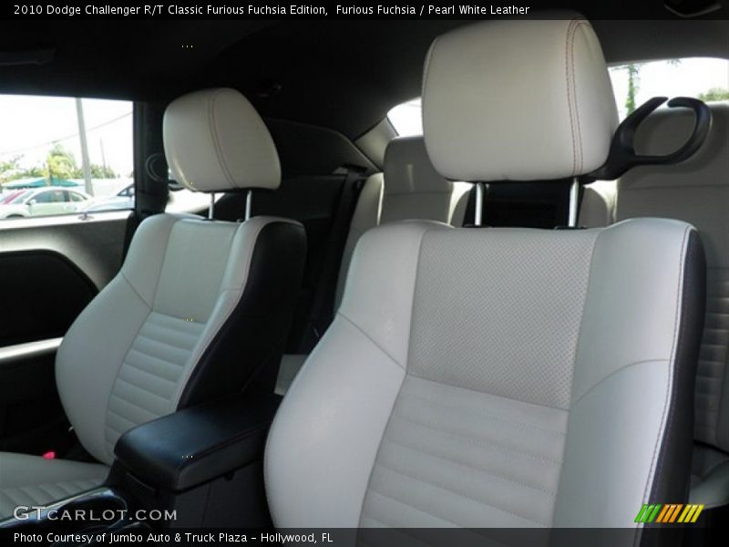  2010 Challenger R/T Classic Furious Fuchsia Edition Pearl White Leather Interior