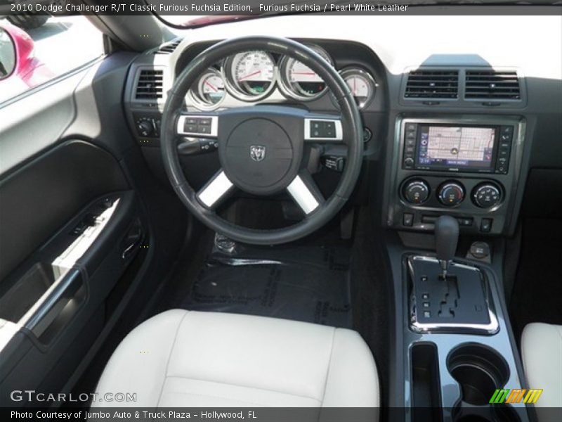 Furious Fuchsia / Pearl White Leather 2010 Dodge Challenger R/T Classic Furious Fuchsia Edition