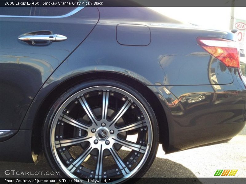 Smokey Granite Gray Mica / Black 2008 Lexus LS 460
