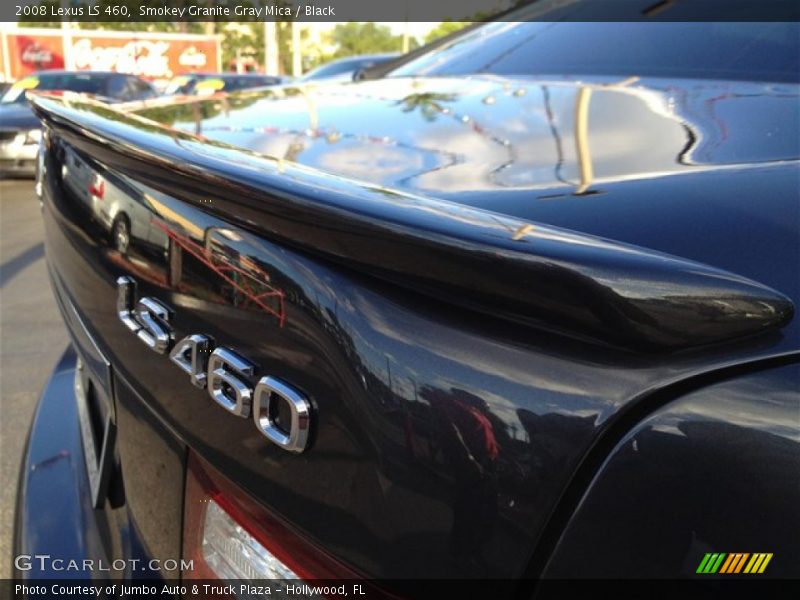 Smokey Granite Gray Mica / Black 2008 Lexus LS 460