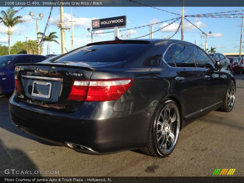 Smokey Granite Gray Mica / Black 2008 Lexus LS 460