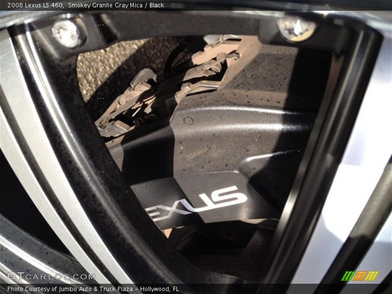 Smokey Granite Gray Mica / Black 2008 Lexus LS 460