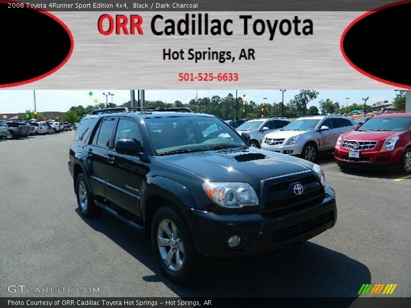 Black / Dark Charcoal 2008 Toyota 4Runner Sport Edition 4x4