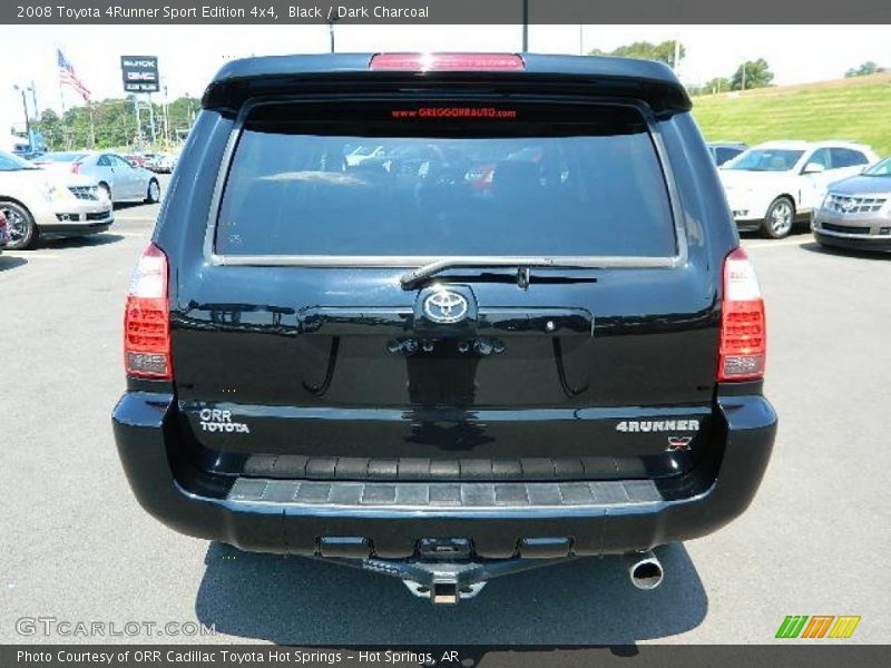 Black / Dark Charcoal 2008 Toyota 4Runner Sport Edition 4x4