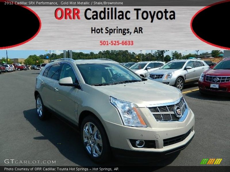 Gold Mist Metallic / Shale/Brownstone 2012 Cadillac SRX Performance