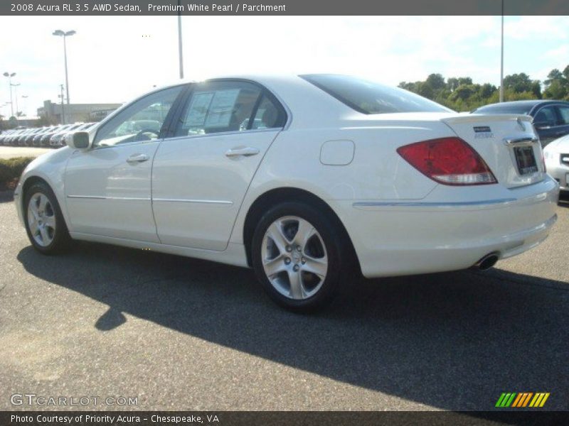 Premium White Pearl / Parchment 2008 Acura RL 3.5 AWD Sedan