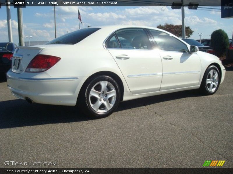 Premium White Pearl / Parchment 2008 Acura RL 3.5 AWD Sedan