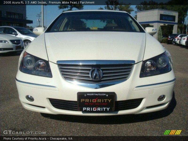 Premium White Pearl / Parchment 2008 Acura RL 3.5 AWD Sedan