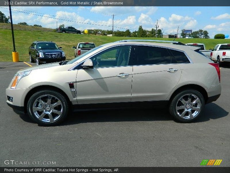 Gold Mist Metallic / Shale/Brownstone 2012 Cadillac SRX Performance