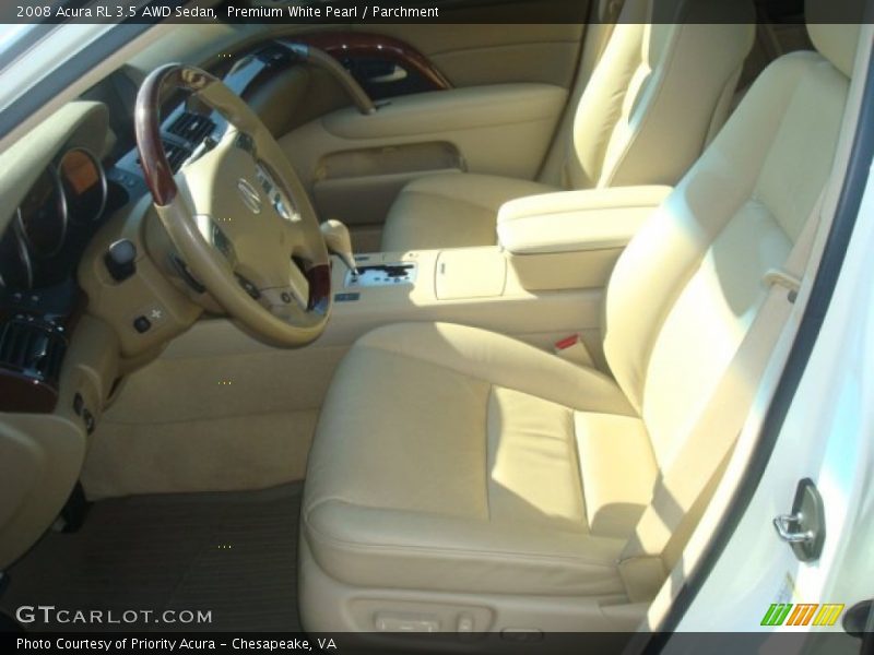 Premium White Pearl / Parchment 2008 Acura RL 3.5 AWD Sedan