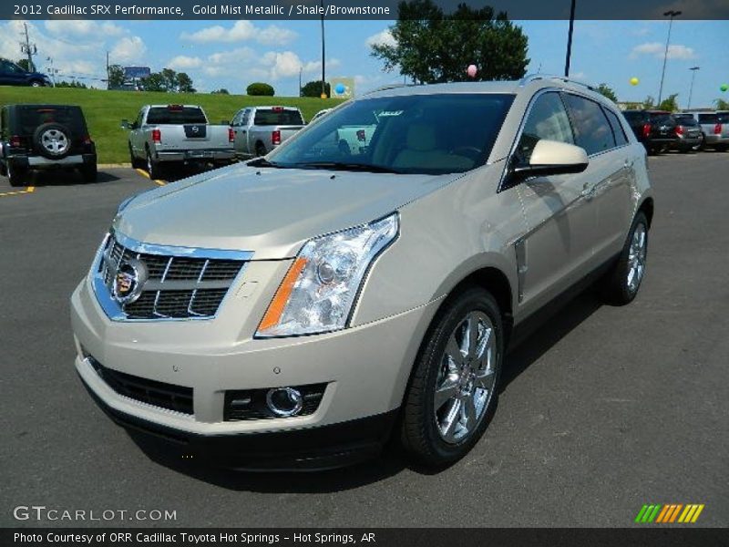 Gold Mist Metallic / Shale/Brownstone 2012 Cadillac SRX Performance