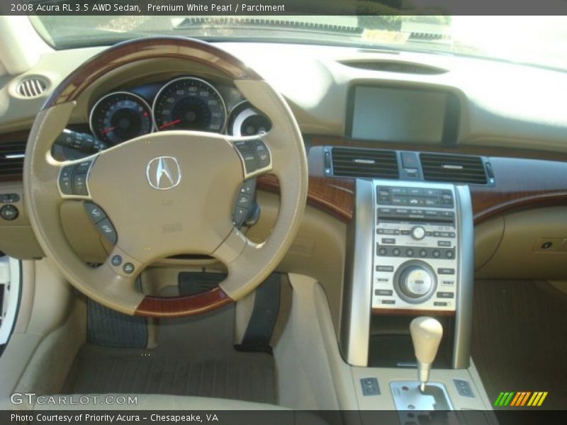 Dashboard of 2008 RL 3.5 AWD Sedan