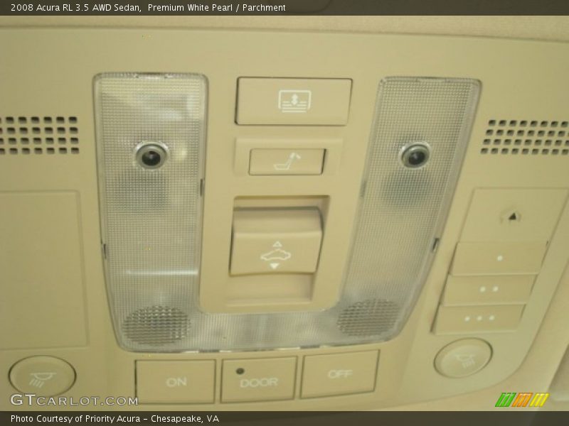 Controls of 2008 RL 3.5 AWD Sedan