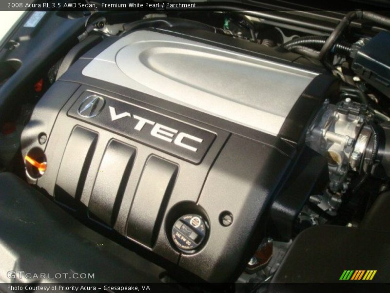 2008 RL 3.5 AWD Sedan Engine - 3.5 Liter SOHC 24-Valve VVT V6