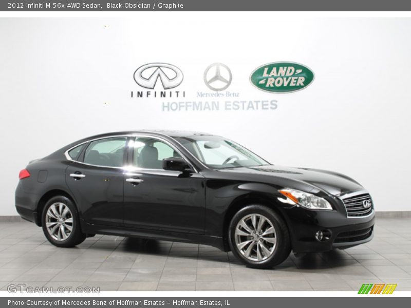 Black Obsidian / Graphite 2012 Infiniti M 56x AWD Sedan