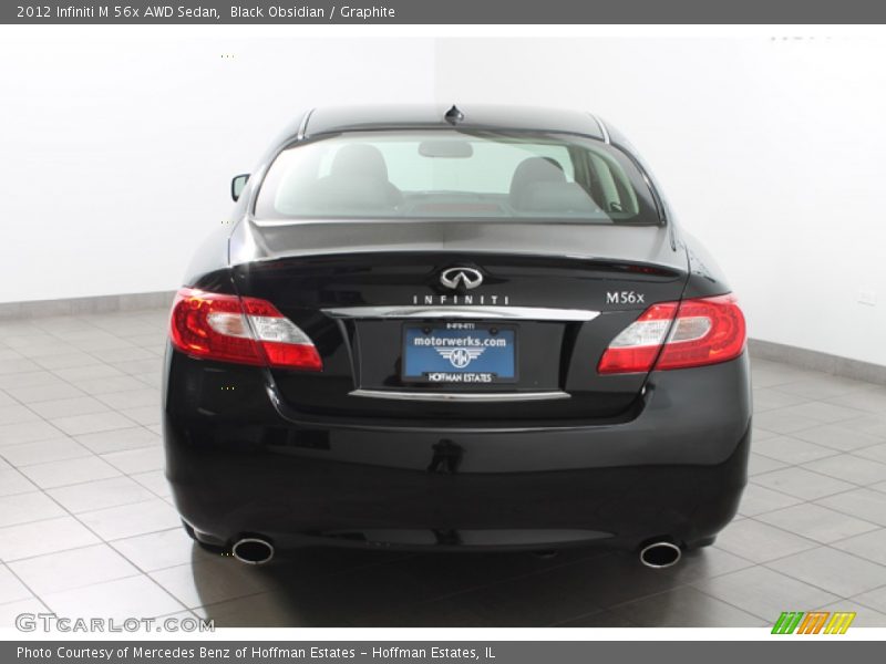 Black Obsidian / Graphite 2012 Infiniti M 56x AWD Sedan
